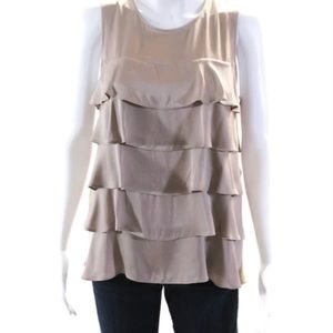 Jcrew champagne layered top